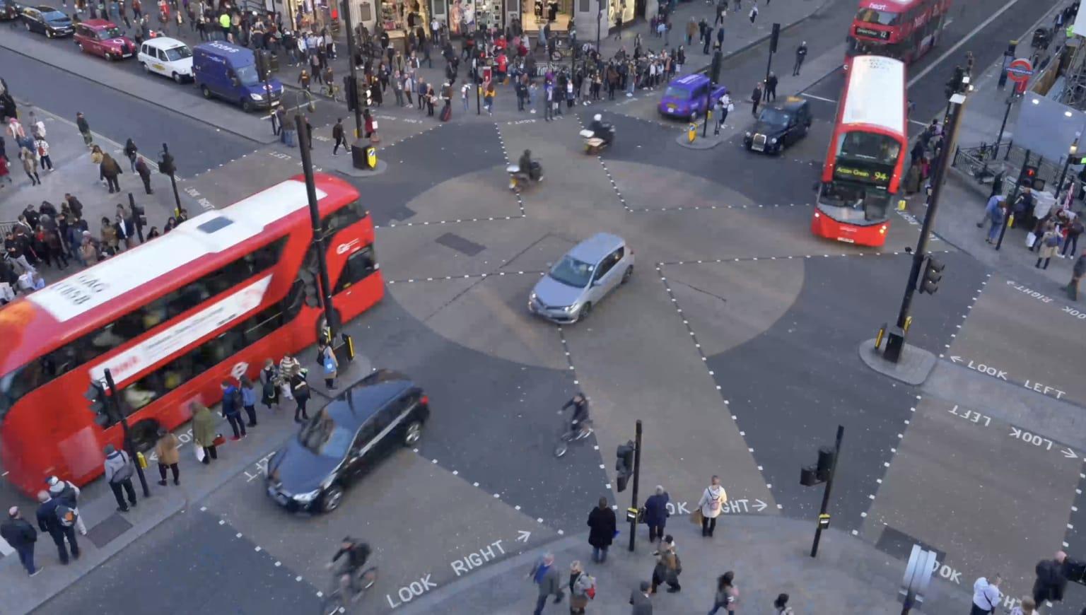 Skyline shot of London's Oxford Street